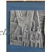 Vintage cast aluminum wall plaque relief (sitting in the garden)unsigned modern    222559653240